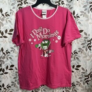 M&Ms Vintage Pink T-shirt "You Want A Piece Of Me?" Size 2XL Candy Y2K 2000s
